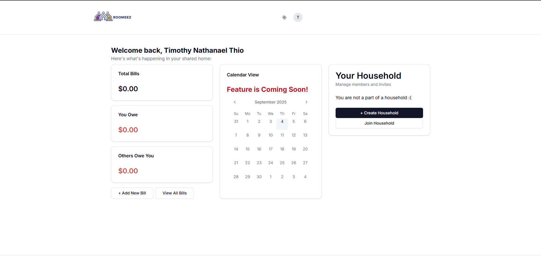 RoomEez dashboard preview